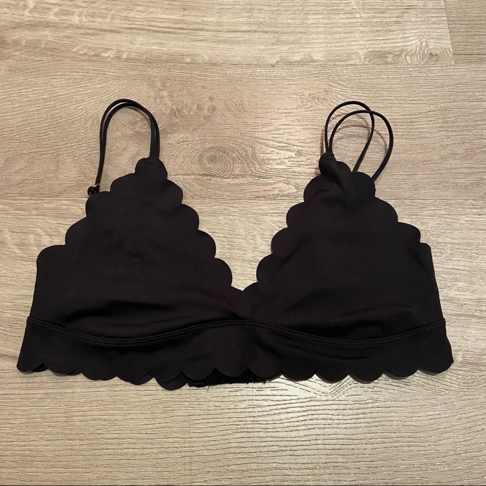 Anthropologie Scalloped Triangle Bralette
